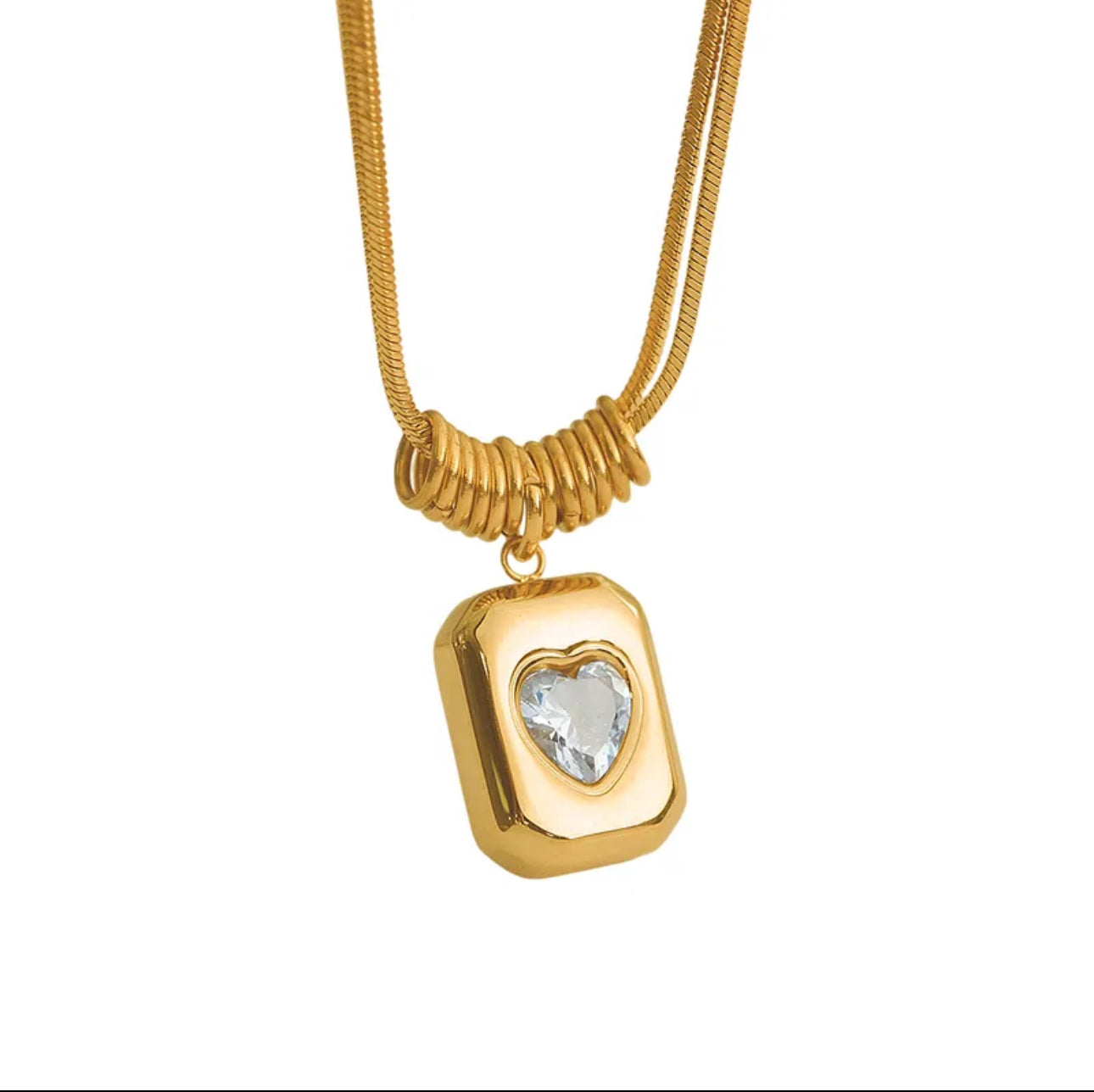 golden love necklace